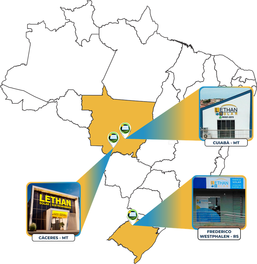 Mapa de atuação